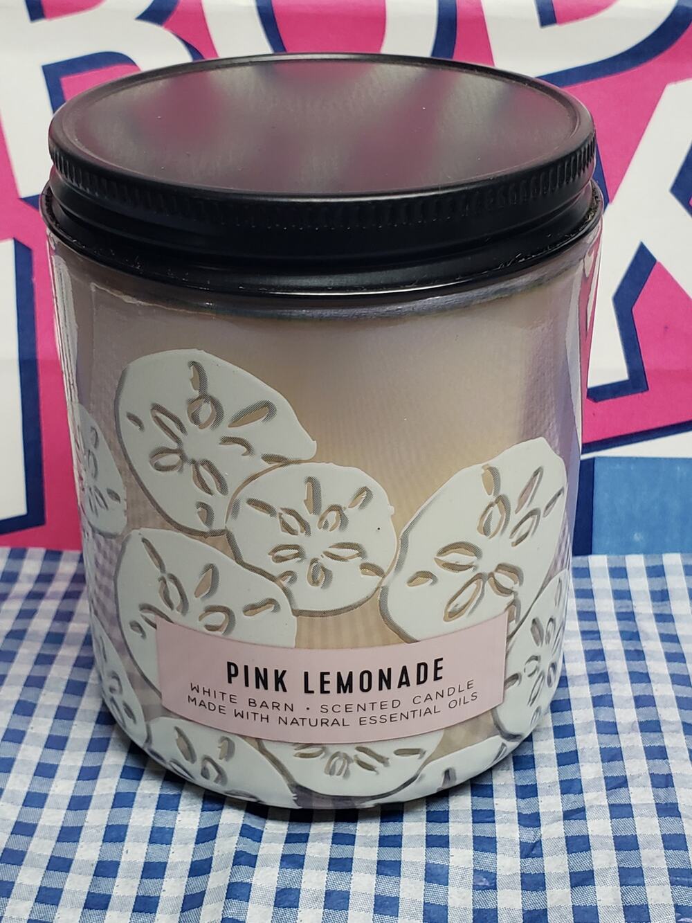 BBW Pink Lemonade 7 oz Single Wick Jar Candle Home Fragrance Decor